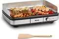 Tefal Elektrogrill Maxi Plancha, Großformat, Antihaftplatte, Leicht zu Reinigen, Innen- und Außengebrauch, Mit Windschutz und Spatel, 2300W, Schwarz/Silber
